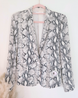 Veste python en sequins