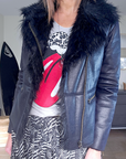 Manteau fausse fourrure