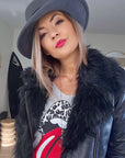 Manteau fausse fourrure