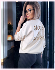 Sweat maille rock&love beige clair