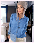 Chemise fine en denim