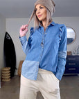 Chemise fine en denim