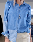 Chemise fine en denim