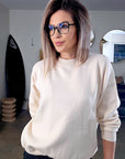 Sweat maille rock&love beige clair