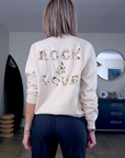 Sweat maille rock&love beige clair