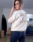 Sweat maille rock&love beige clair