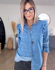 Chemise fine en denim