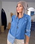 Bonnet velours beige