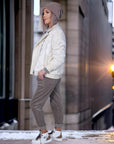 Pantalon jogg velours