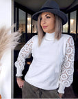Pull chic col cheminé