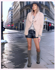 Manteau bouclette beige