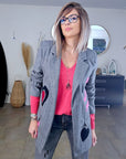 Veste tags en chevron