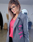Veste tags en chevron