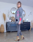 Veste tags en chevron