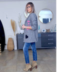 Veste tags en chevron