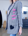 Veste tags en chevron