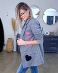 Veste tags en chevron