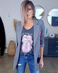 Veste tags en chevron