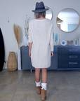 Robe pull beige clair