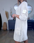 Robe pull beige clair
