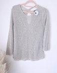 Pull ajouré argenté - 𝐌𝐚𝐫𝐢𝐧𝐚𝟒𝟒𝐟𝐚𝐦𝐢𝐥𝐲