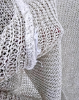 Pull ajouré argenté - 𝐌𝐚𝐫𝐢𝐧𝐚𝟒𝟒𝐟𝐚𝐦𝐢𝐥𝐲