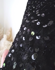 Jupe-short velours et sequins noirs. - 𝐌𝐚𝐫𝐢𝐧𝐚𝟒𝟒𝐟𝐚𝐦𝐢𝐥𝐲
