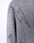 Cardigan gris éclair strass - 𝐌𝐚𝐫𝐢𝐧𝐚𝟒𝟒𝐟𝐚𝐦𝐢𝐥𝐲