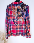 Veste cintrée à carreaux et strass - 𝐌𝐚𝐫𝐢𝐧𝐚𝟒𝟒𝐟𝐚𝐦𝐢𝐥𝐲