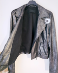 Perfecto cuir noir argenté - 𝐌𝐚𝐫𝐢𝐧𝐚𝟒𝟒𝐟𝐚𝐦𝐢𝐥𝐲