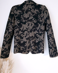 Veste cintrée camouflage à fibres métallisées dorées