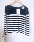 Pull marin noir et blanc