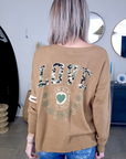Cardigan long esprit militaire