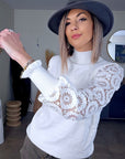 Pull chic col cheminé