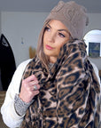 Bonnet velours beige