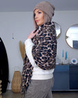 Long écharpe léopard
