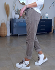 Pantalon jogg velours