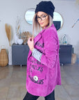 Veste velours côtelé à tags