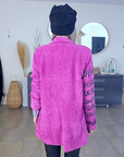 Veste velours côtelé à tags