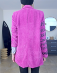 Veste velours côtelé à tags
