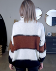 Pull long tricolore