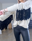Pull à franges