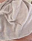 Bonnet velours beige