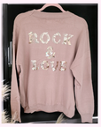 Pull beige rock & love