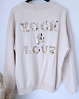 Sweat maille rock&love beige clair