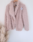 Manteau bouclette beige