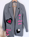 Veste tags en chevron