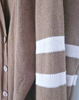 Cardigan long esprit militaire