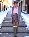 Cardigan bonbon double sens