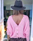 Cardigan bonbon double sens